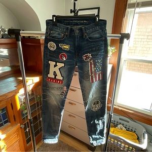 American Eagle x Keith Haring - Jeans Slim Fit; Blue, 28/32, New